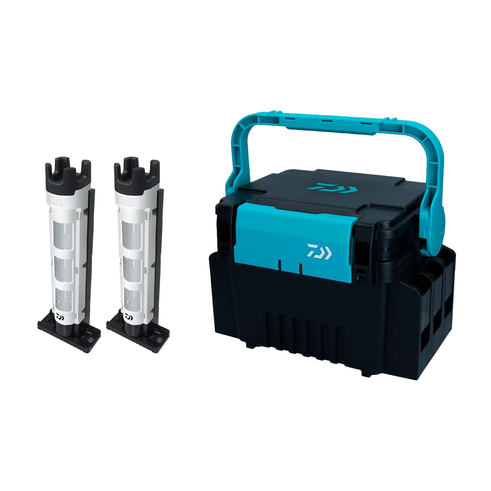 Amazon | ダイワ タックルボックス TB3000 ブラック/グリーン + ロッド